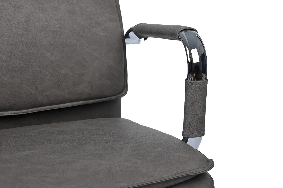 кресло руководителя rv chair dil 6018h серая экокожа фото